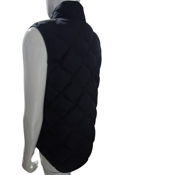 Woolrich Women's Large Quilted Black Down Gorpcore Outwear Western Puffer Vest - Picture 3 of 13